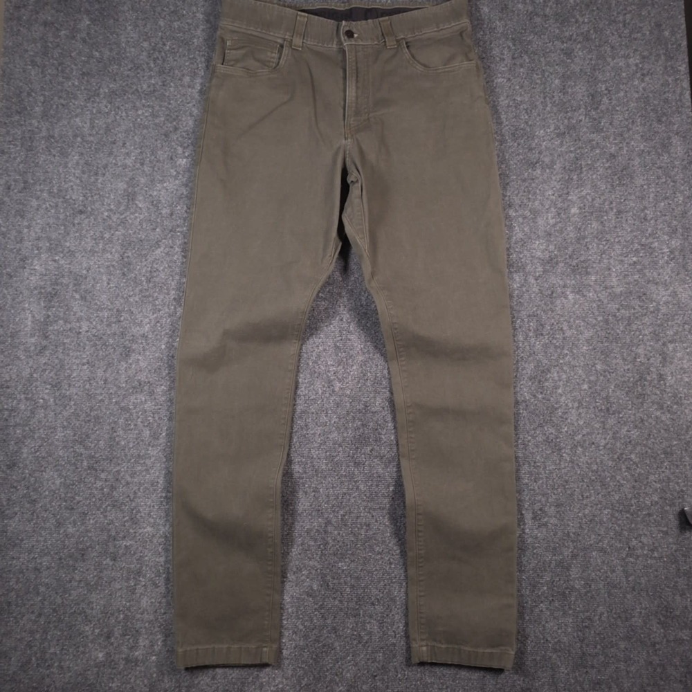 Origin Taper Pants Mens 34x34 Dark Olive Green 5-Pocket Made in USA